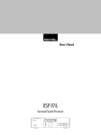 Rotel RSP-976 Stereo Receiver User Manual