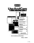 Roper FES385Y Range User Manual