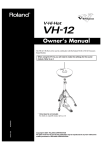 Roland VH-12 Musical Instrument User Manual