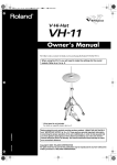 Roland VH-11 Drums User Manual
