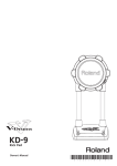 Roland KD-9 Drums User Manual