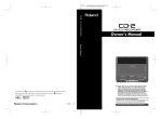 Roland CD-2 CD Player User Manual