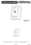 ritetemp 8035C Thermostat User Manual