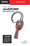 RIDGID microEXPLORER Digital Camera User Manual