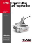 RIDGID 122XL Saw User Manual