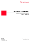 Renesas M30620T2-RPD-E Switch User Manual