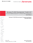 Renesas FLASH Development Toolkit 3.07 Computer Hardware User Manual