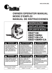 RedMax EBZ7100 Blower User Manual