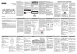 RCA RS2768i Stereo System User Manual