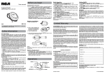 RCA RP312EN Portable Radio User Manual