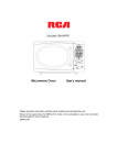 RCA RMW991 Microwave Oven User Manual