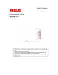 RCA RMW1171 Microwave Oven User Manual