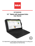 RCA RCT6203W46 Tablet User Manual