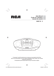 RCA RCD175 Portable CD Player User Manual