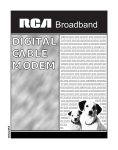 RCA RCA Broadband Digital Cable Modem Modem User Manual