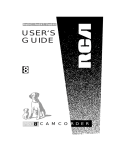 RCA Pro842 Camcorder User Manual