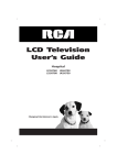 RCA J22H760 Flat Panel Television User Manual