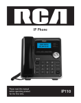 RCA IP110 IP Phone User Manual