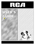 RCA E09344 CRT Television User Manual