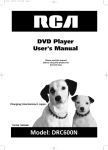 RCA DRC600N DVD Player User Manual