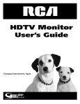 RCA D36120 Flat Panel Television User Manual
