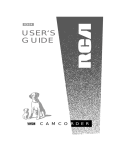 RCA CC634 Camcorder User Manual