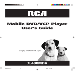 RCA 7L400MDV DVD Player User Manual