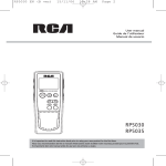 RCA 5629403B Microcassette Recorder User Manual