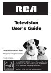 RCA 27V550T CRT Television User Manual