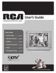 RCA 27F524T Satellite TV System User Manual