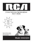 RCA 25423 Conference Phone User Manual