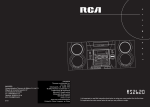RCA 004-000-00345-4 Cassette Player User Manual