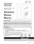 Raypak 1001 Boiler User Manual