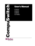 Raritan Engineering CS16(R) Switch User Manual