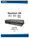 Raritan Computer DKX116 Network Router User Manual