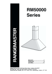 Rangemaster RM50000 Series Ventilation Hood User Manual