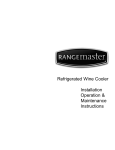 Rangemaster Refrigerated Wine Cooler Beverage Dispenser User Manual
