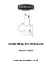 Rangemaster GLX490 RM Ventilation Hood User Manual