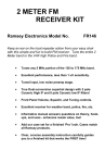 Ramsey Electronics FR146 Stereo Receiver User Manual