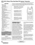 Radio Shack HTX-420 Marine Radio User Manual