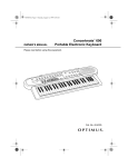 Radio Shack 42-4035 Electronic Keyboard User Manual