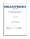 Quatech ESC-100 Network Card User Manual