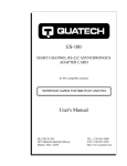 Quatech ES-100 Network Card User Manual