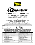 Quantum 3214 Garage Door Opener User Manual