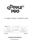 PYLE Audio PT-659DU Cassette Player User Manual
