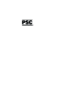 PSC Scanners Scanner User Manual