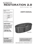 ProForm 831.21002 Hot Tub User Manual