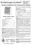 Procom ML100HPA Electric Heater User Manual