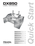 Primera Technology DX850 Label Maker User Manual