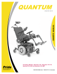 Pride Mobility Quantum 614 3MP High Chair User Manual